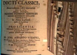 Dicti classici de benevolentia Dei universali Rom. II,4. exetasis theol. : [pr. grad.]
