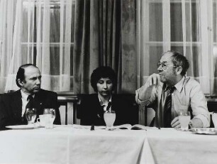 Erhard Geissler, Margrit Falck und Stephan Tanneberger : Gespräch im Berliner "Club der Kulturschaffenden Johannes R. Becher"