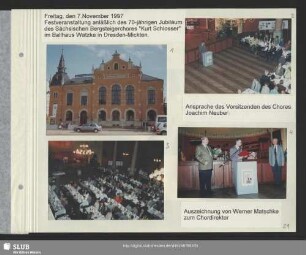 Festveranstaltung zum 70-jährigen Jubiläum des Chores im Ballhaus Watzke in Dresden-Mickten (Bild 1)