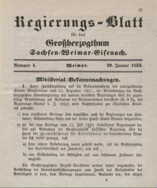 Nr. 4 : 29. Januar 1853