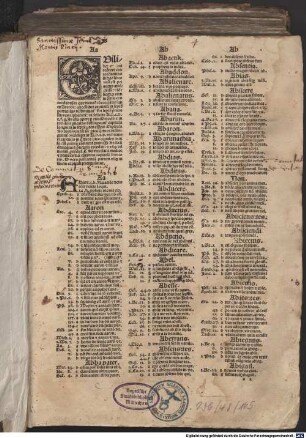 Concordantie maiores cum declinabilium vtriusq[ue] instrumenti tum indeclinabilium dictionu[m]
