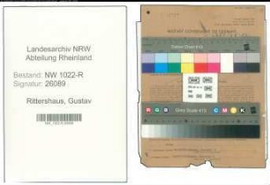 Entnazifizierung Gustav Rittershaus , geb. 31.05.1895 (Metzger)