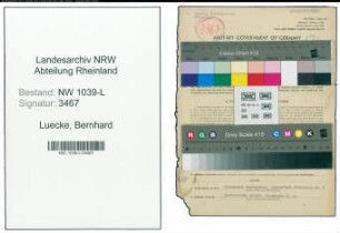 Entnazifizierung Bernhard Luecke , geb. 27.10.1889 (Landwirt)