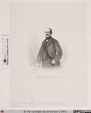 Bildnis Otto (Eduard Leopold) von Bismarck (1865 Graf von B.-Schönhausen, 1871 Fürst B., 1890 Herzog von Lauenburg)
