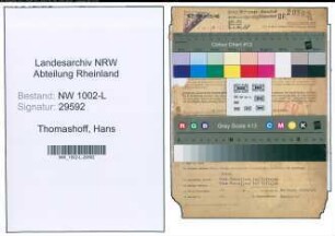 Entnazifizierung Hans Thomashoff , geb. 07.02.1901 (Gerichtsrat)
