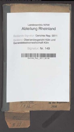 Personalakte: Kochs, Hubert