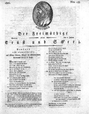 Nro. 135, Montag den 7. Julius 1806