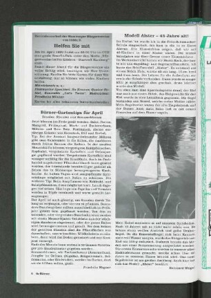 Modell Alster - 45 Jahre alt!