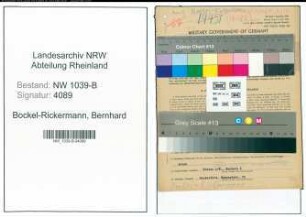 Entnazifizierung Bernhard Bockel-Rickermann , geb. 16.10.1897 (Gadtwirt)
