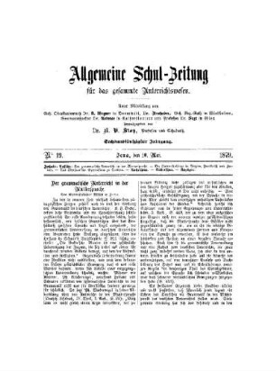 Der grammatische Unterricht in der Muttersprache