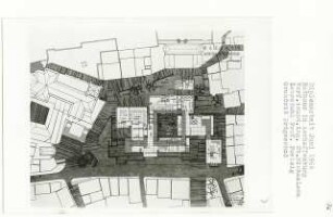 Rathaus Aschaffenburg (Diplomarbeit bei Peter Poelzig): Grundriss Erdgeschoss 0.00 bis + 1.19, 1:200