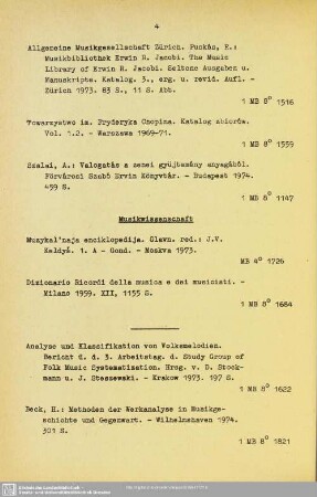 Musikwissenschaft