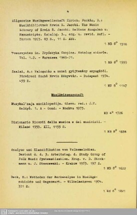 Musikwissenschaft