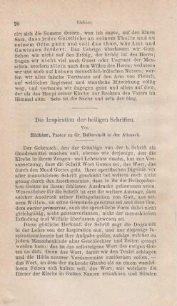 20-28 Die Inspiration der heiligen Schriften