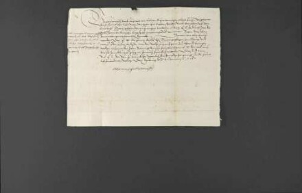 Schreiben Pfalzgraf Ottheinrichs bezüglich des Konzils von Trient.