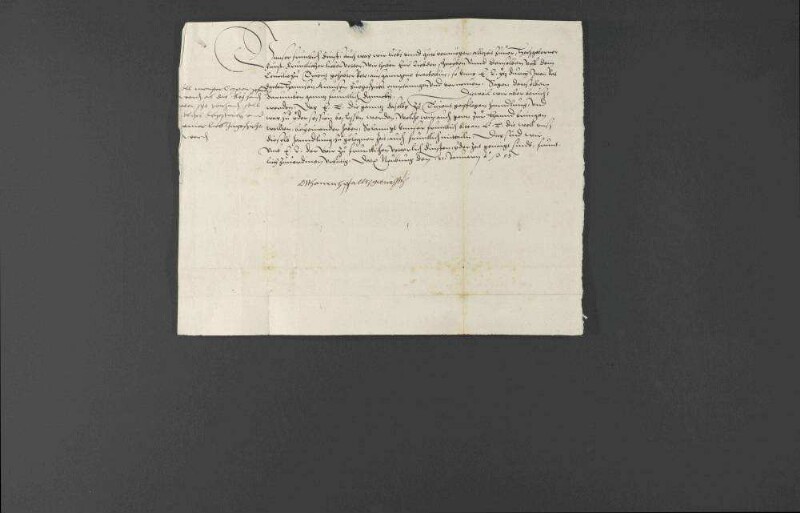 Schreiben Pfalzgraf Ottheinrichs bezüglich des Konzils von Trient.