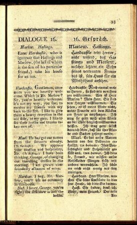 Dialogue 16. / 16. Gespräch. - Dialogue 20. / 20. Gespräch.