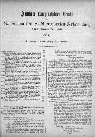 No 35, 9. November 1882