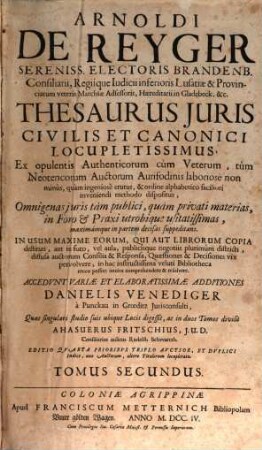 Thesaurus Iuris, 2