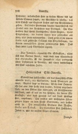 Hollhändisches Süd-Amerika