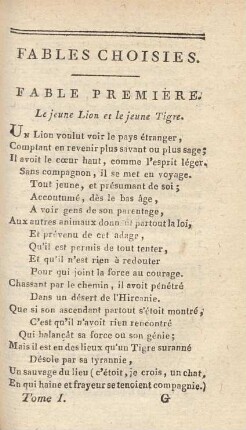 Fables choisies