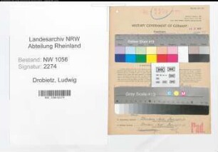 Entnazifizierung Ludwig Drobietz , geb. 02.08.1899 (Beamter)