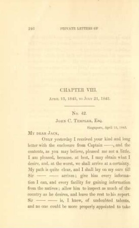 Chapter VIII. April 13, 1843, to July 21, 1843