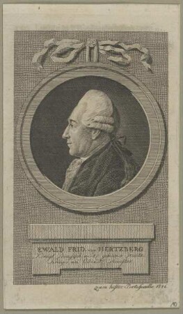 Bildnis des Ewald Frid. von Hertzberg