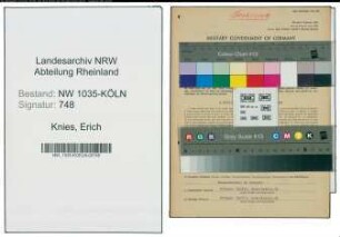 Entnazifizierung Erich Knies , geb. 05.12.1883 (Betriebsdirektor)