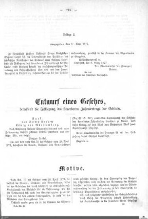Entwurf des Hauptfinanzetats und des Finanzgesetzes für 1877-1879