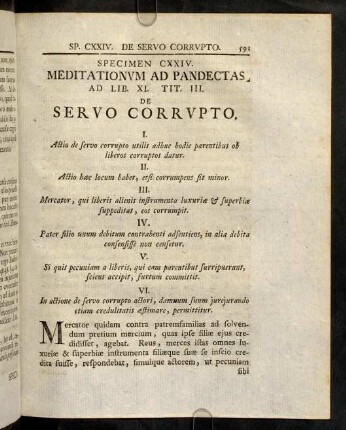 591-597, Ad Lib. XI. Tit. III. De Servo Corrupto