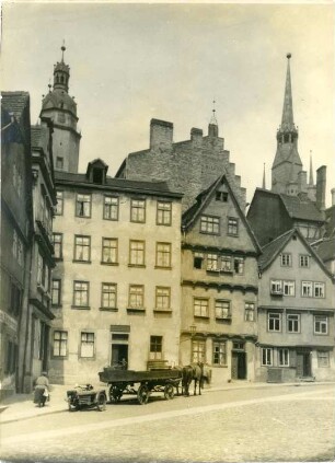 Das alte Halle : Halle, Trödel. Wohnhäuser. Straßenansicht