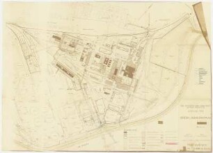 [Lageplan] Werksanlagen, General-Bebauungsplan