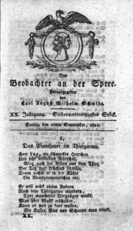 37. Stueck, 10. September 1821