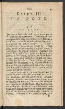 Caput III. De Potu