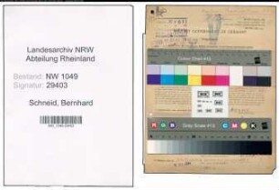 Entnazifizierung Bernhard Schneid , geb. 23.04.1909 (Schreiner)