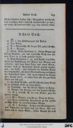 Achtes Buch.