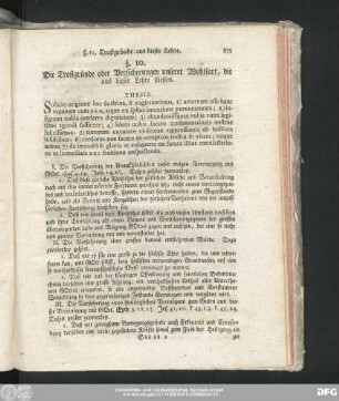 §. 10. Die Trostgründe oder Versicherungen unserer Wohlfart, die aus dieser Lehre fliessen.