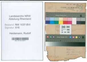 Entnazifizierung Rudolf Heidemann , geb. 15.04.1908 (Studienrat)