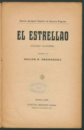 El estrellao : diálogo callejero
