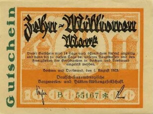 Gutschein - 10 Millionen Mark