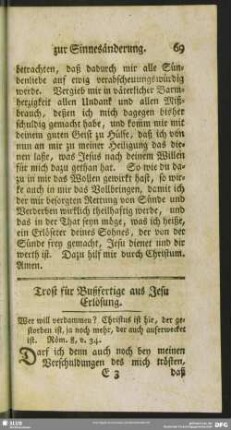 Trost für Bußfertige aus Jesu Erlösung