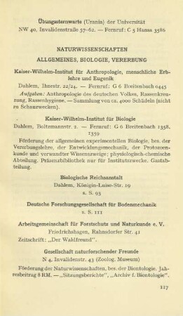 Naturwissenschaften. Allgemeines, Biologie, Vererbung
