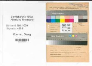Entnazifizierung Georg Koerner , geb. 03.07.1907 (Angestellter)