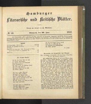 No. 52. 30. Juni 1852