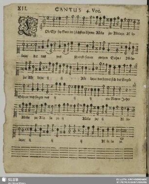 XII. Lob Ehr sei Gott im höchsten Thron