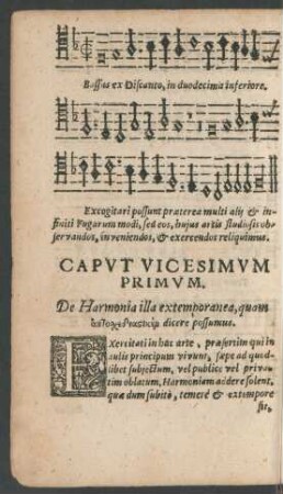 Caput Vicesimum Primum. De Harmonia ...
