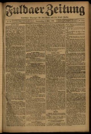 Ausgabe vom Donnerstag, den 03. März 1921.