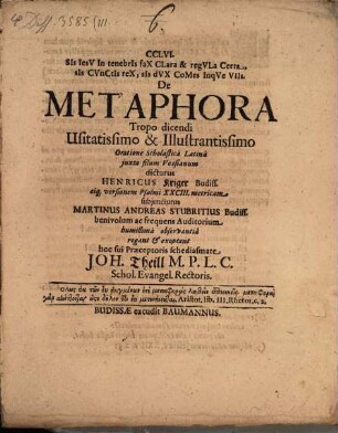 CCLVI. De metaphora
