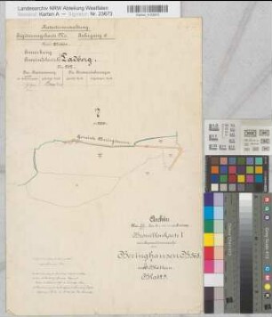 Beringhausen (Marsberg), Separation von Beringhausen, Bl.9 Brouillonkarte I Padberg Flur 7